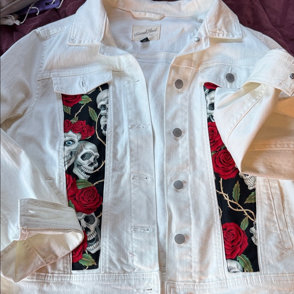 Universal Thread White Denim Jacket - Picture 7 of 10
